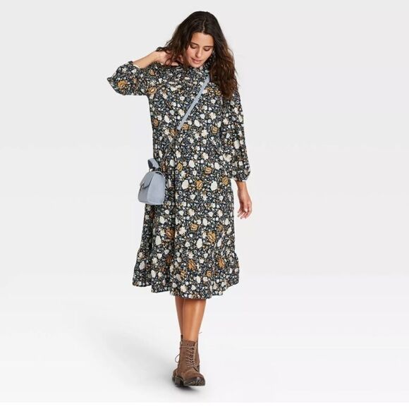 wild fable Dresses & Skirts - Universal Thread Women’s Long Sleeve Midi Dress